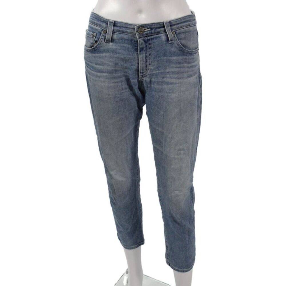AG-ED Denim Women Ankle Cropped Light Blue Jeans Size 28